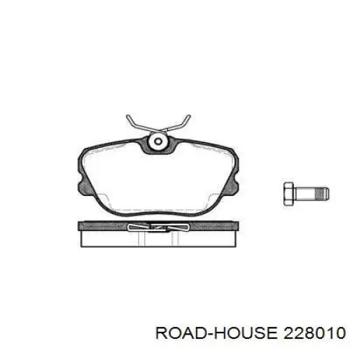 Передние тормозные колодки 228010 Road House