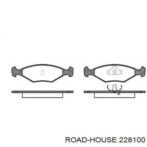 Передние тормозные колодки 228100 Road House