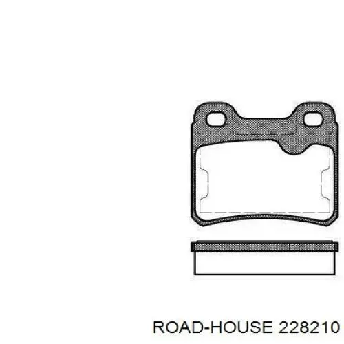 228210 Road House колодки тормозные задние дисковые