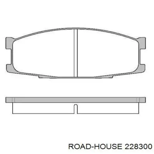 228300 Road House колодки тормозные передние дисковые