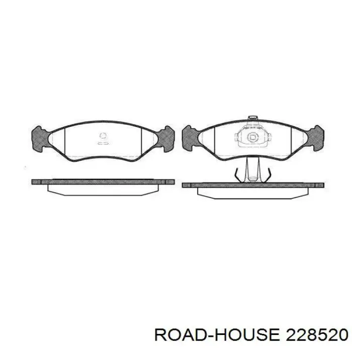 Передние тормозные колодки 228520 Road House