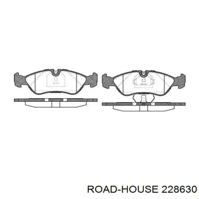 228630 Road House колодки тормозные передние дисковые