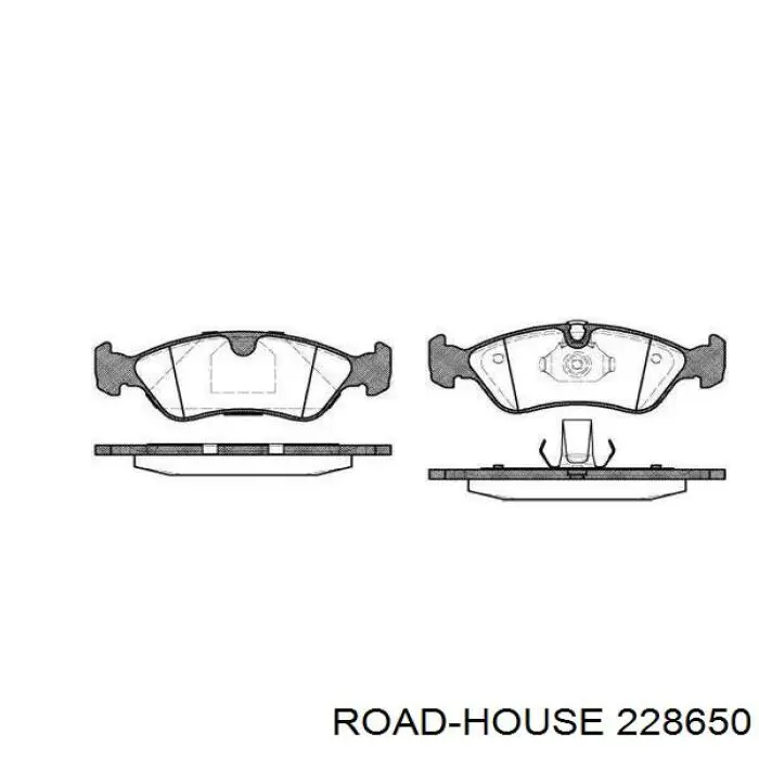 228650 Road House колодки тормозные передние дисковые