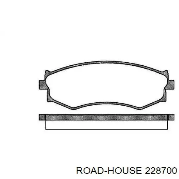 Передние тормозные колодки 228700 Road House