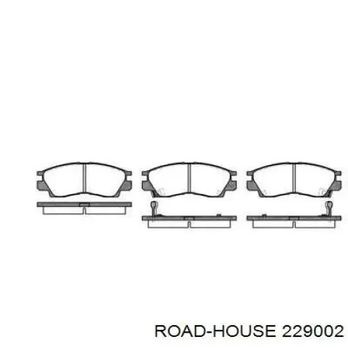 Передние тормозные колодки 229002 Road House