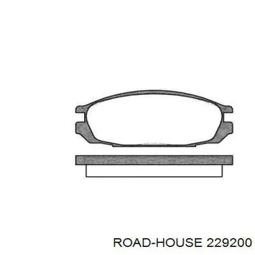 Задние тормозные колодки 229200 Road House