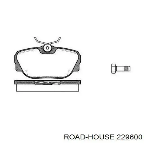 229600 Road House передние тормозные колодки