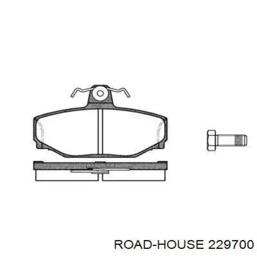 Задние тормозные колодки 229700 Road House