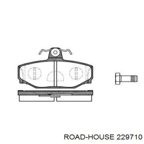 Задние тормозные колодки 229710 Road House