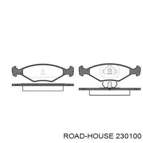 Передние тормозные колодки 230100 Road House