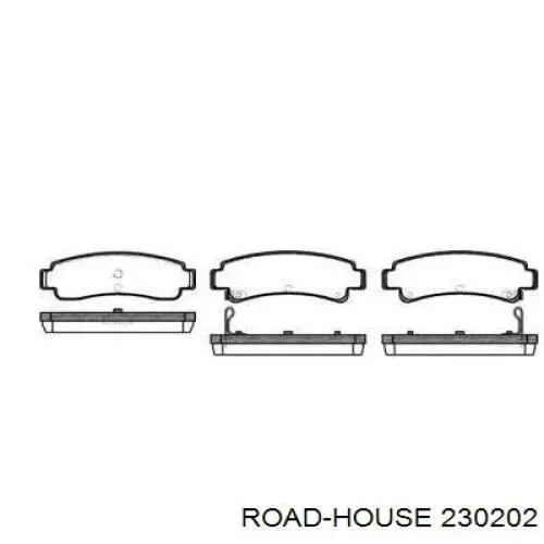 Задние тормозные колодки 230202 Road House