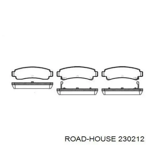 Задние тормозные колодки 230212 Road House