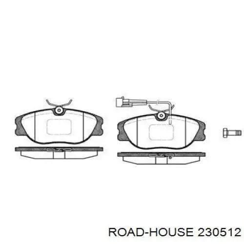 Передние тормозные колодки 230512 Road House