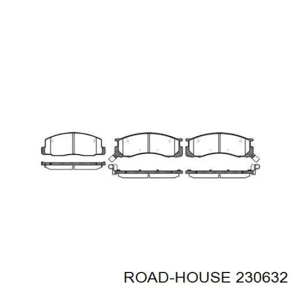 Передние тормозные колодки 230632 Road House