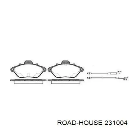 Передние тормозные колодки 231004 Road House