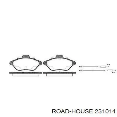 Передние тормозные колодки 231014 Road House