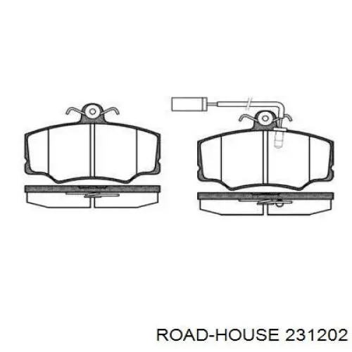 Передние тормозные колодки 231202 Road House