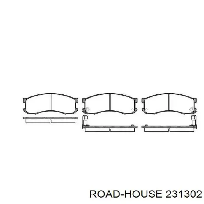 Передние тормозные колодки 231302 Road House