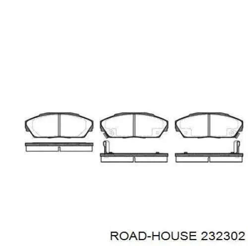 Передние тормозные колодки 232302 Road House