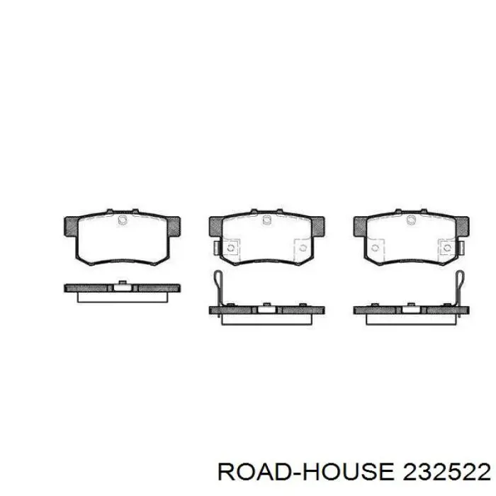 Задние тормозные колодки 232522 Road House