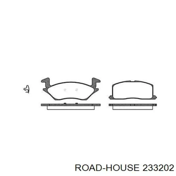 Передние тормозные колодки 233202 Road House