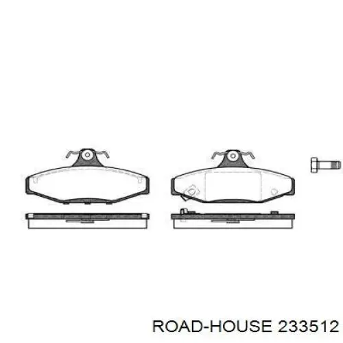 Задние тормозные колодки 233512 Road House