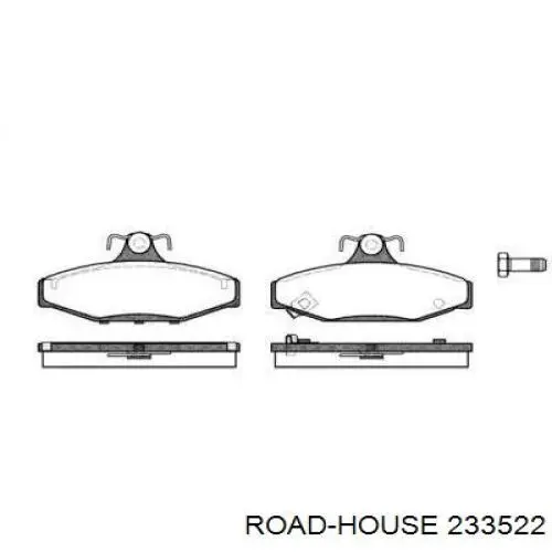 Задние тормозные колодки 233522 Road House