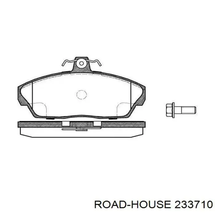 233710 Road House колодки тормозные передние дисковые