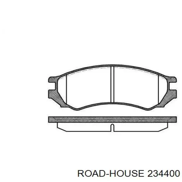 Передние тормозные колодки 234400 Road House