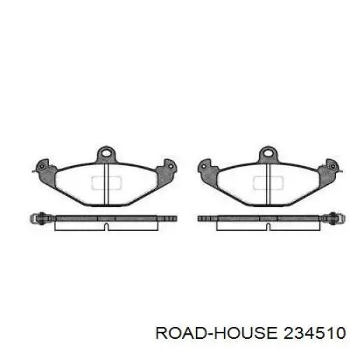 Задние тормозные колодки 234510 Road House