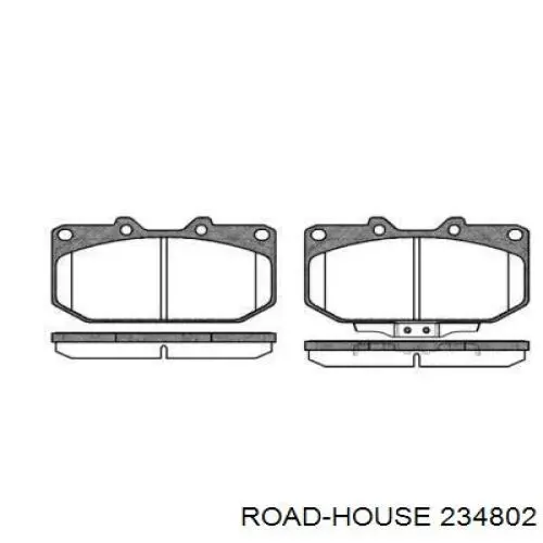 Передние тормозные колодки 234802 Road House