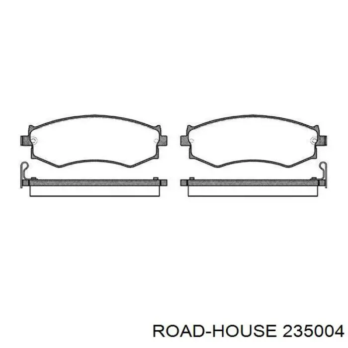 235004 Road House колодки тормозные передние дисковые