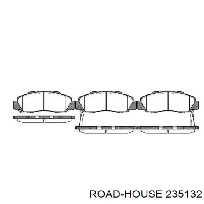 Передние тормозные колодки 235132 Road House