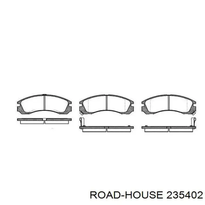 Передние тормозные колодки 235402 Road House