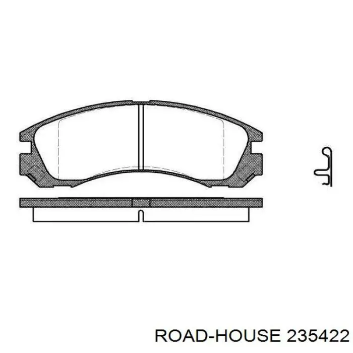 Передние тормозные колодки 235422 Road House