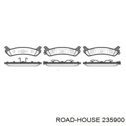 Задние тормозные колодки 235900 Road House