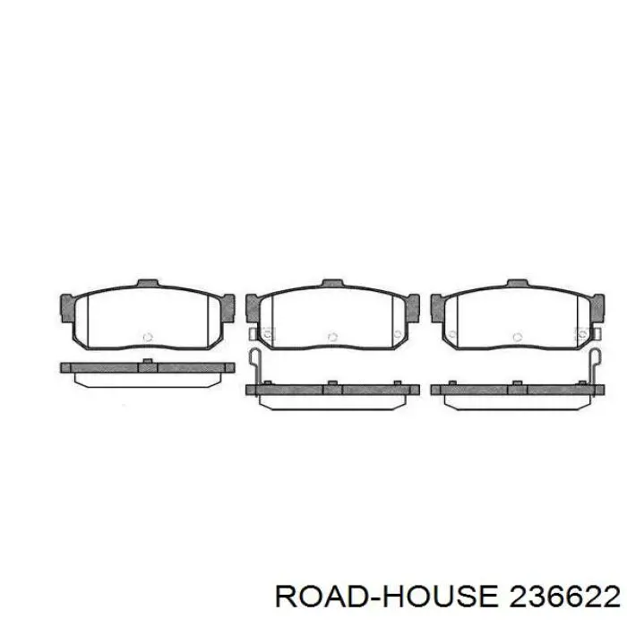 2366.22 Road House задние тормозные колодки