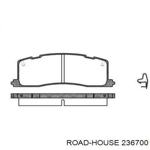 Задние тормозные колодки 236700 Road House