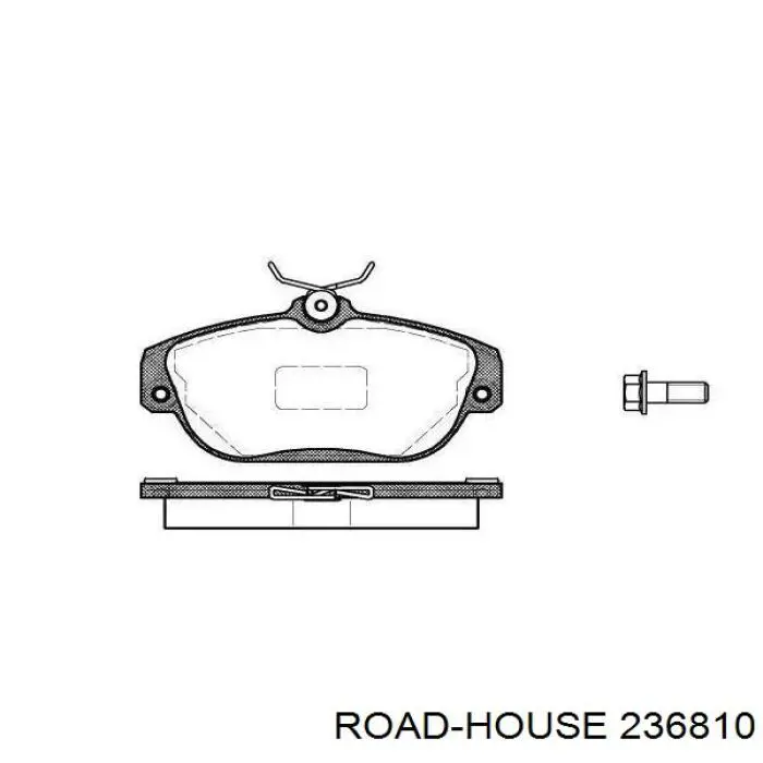 Передние тормозные колодки 236810 Road House