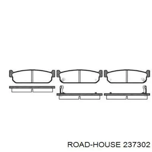 Задние тормозные колодки 237302 Road House