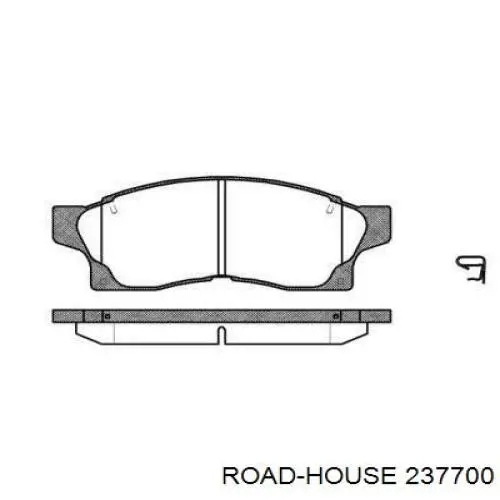 Передние тормозные колодки 237700 Road House