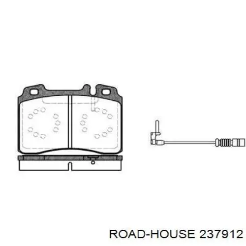 Передние тормозные колодки 237912 Road House