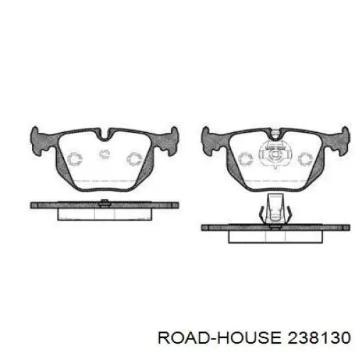 Задние тормозные колодки 238130 Road House