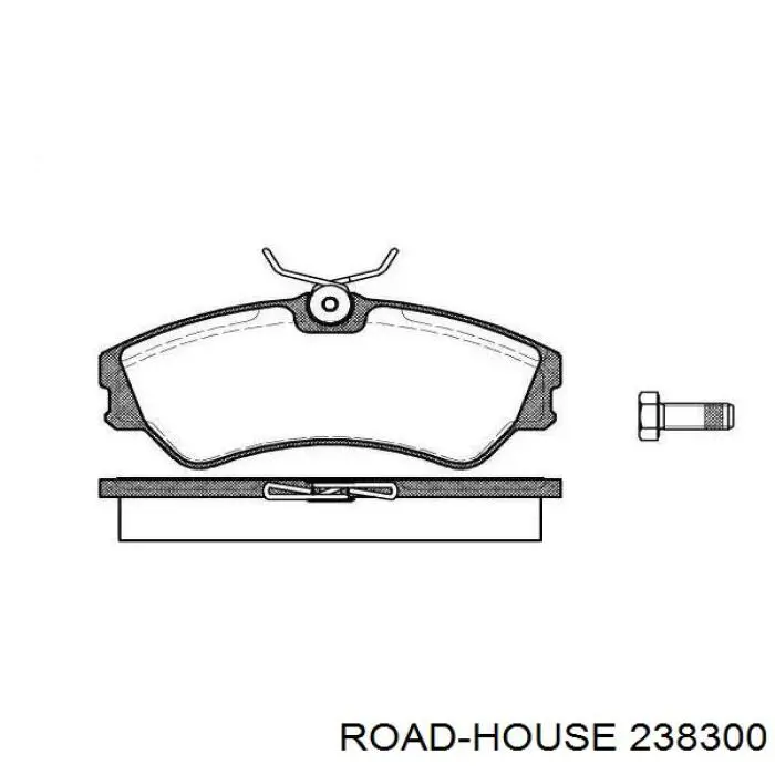238300 Road House колодки тормозные передние дисковые