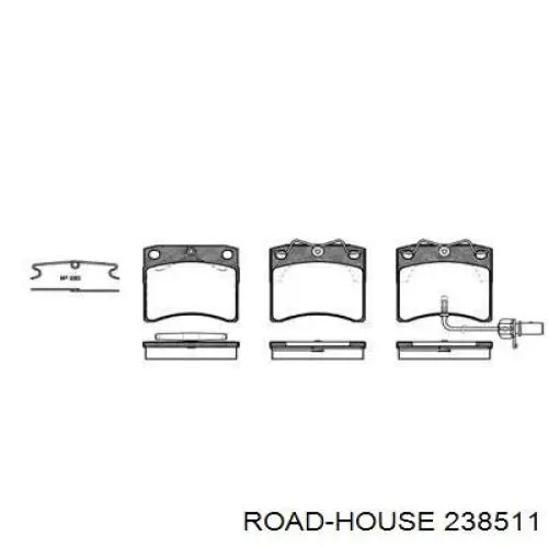 Передние тормозные колодки 238511 Road House