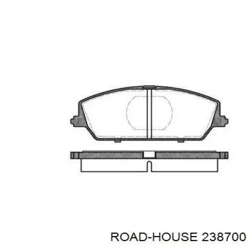 Передние тормозные колодки 238700 Road House