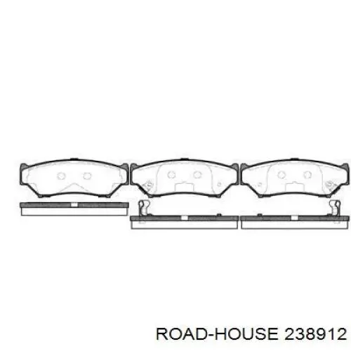 238912 Road House передние тормозные колодки