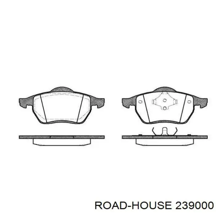 239000 Road House колодки тормозные передние дисковые