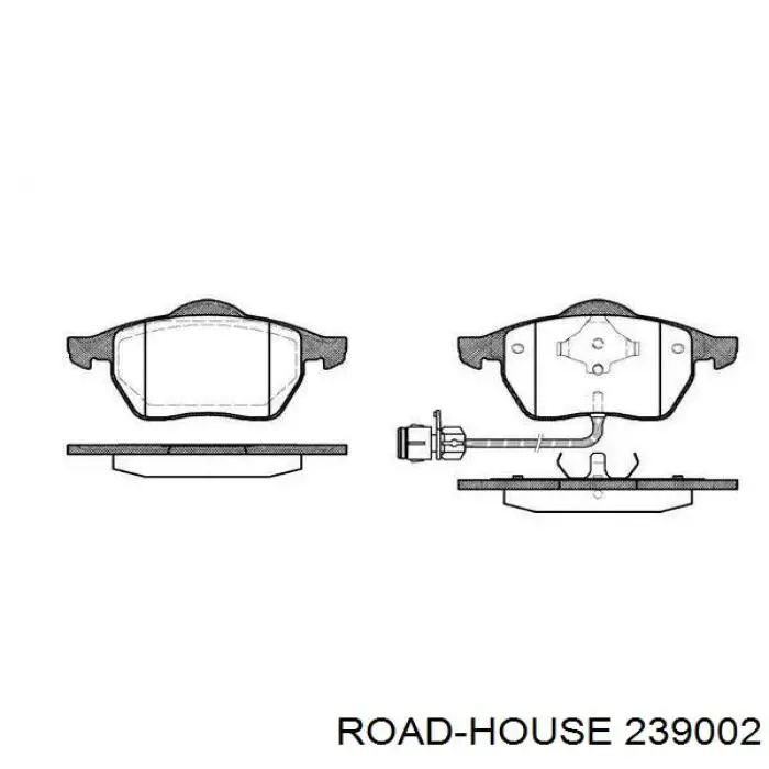 Передние тормозные колодки 239002 Road House