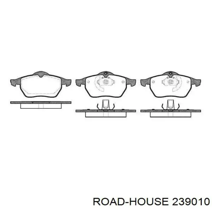 239010 Road House колодки тормозные передние дисковые